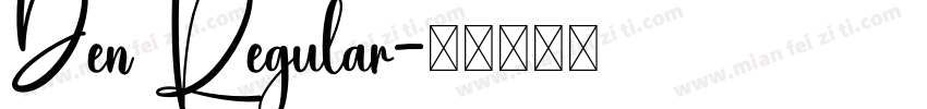 Den Regular字体转换